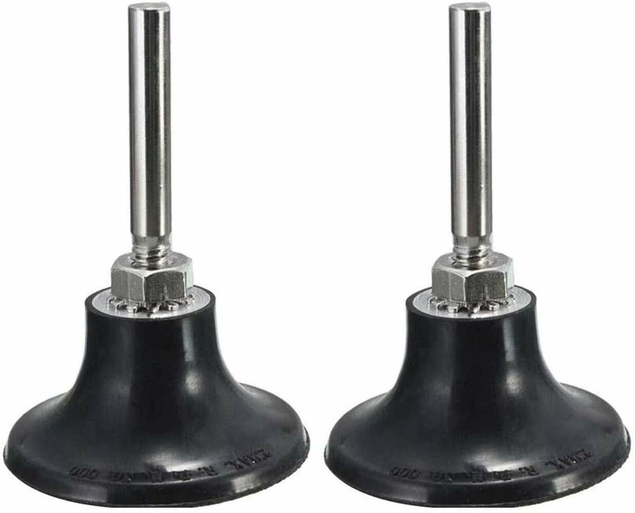 2 Pack 2 inch Sanding Disc Holder Roll Lock Rotary Pad Holder Mandrel 1/4″ Shank