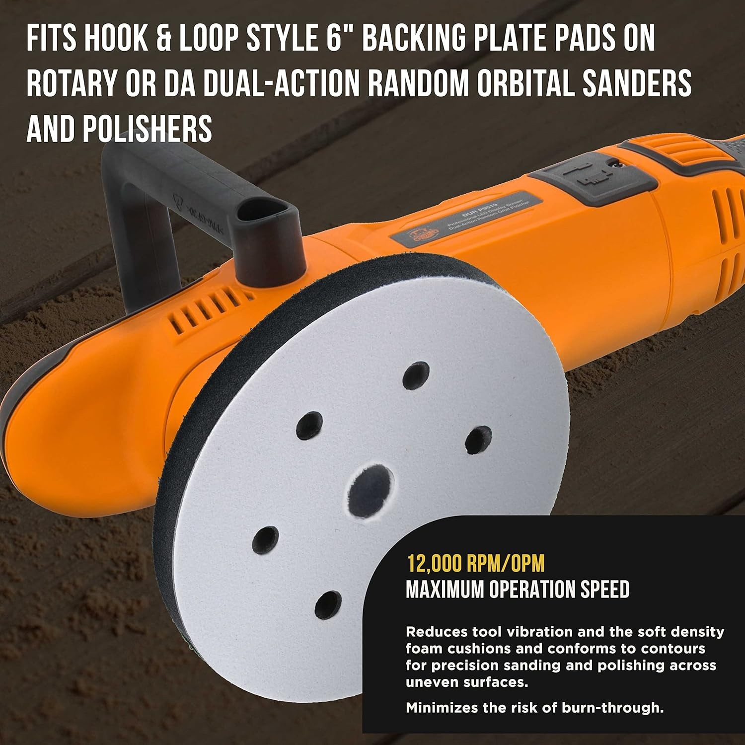 High-Performance 6″ Interface Sanding Pads – Perfect for Vacuum Sanders