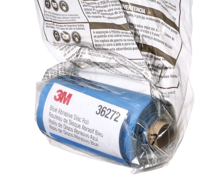 3M Stikit Blue Abrasive Disc Roll, 36272, 5 in, 400 grade, No Hole NEW ROLL !!
