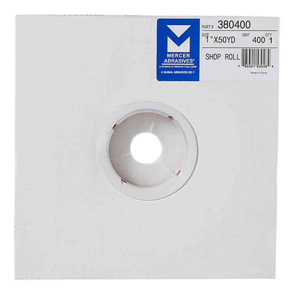 Mercer Industries 3804001″ x 50 Yards Shop Roll 400 Grit Sandpaper Roll Fix