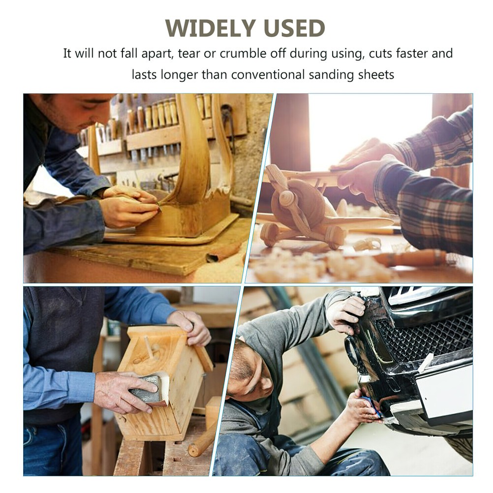 12 Pieces Waterproof Abrasive Sandpaper Sheets Assorted Grit For Wood Work