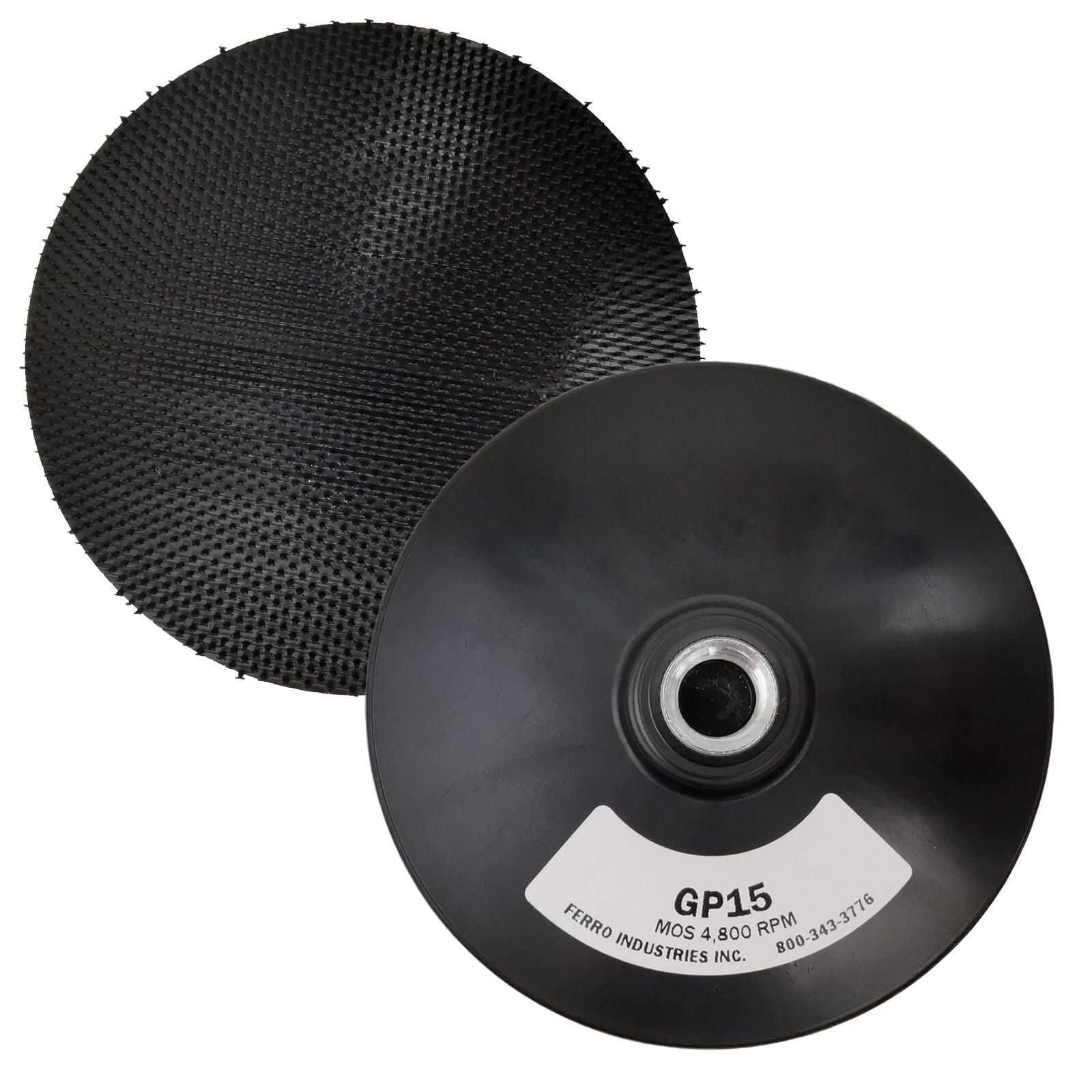 5″ Firm Gripper Pad 5/8″-11 Female Thread Made In USA