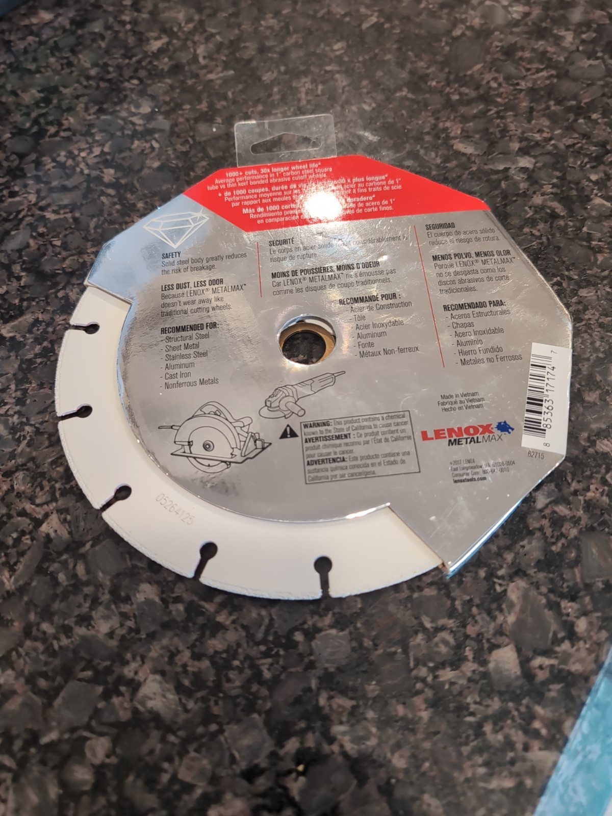 Lenox Metalmax 7″ Segmented Rim Diamond Edge Cutoff Wheel Metal