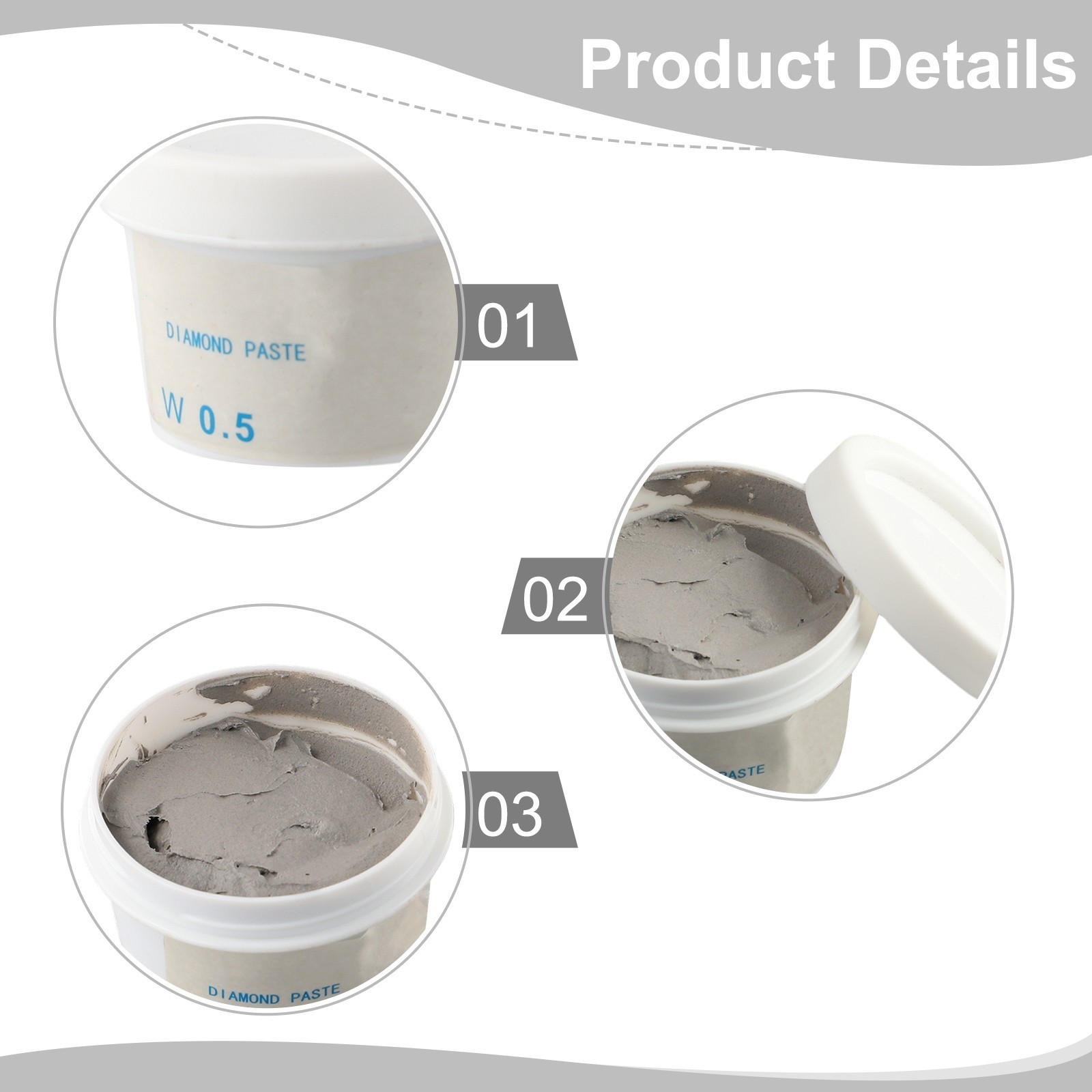 Diamond Polishing Paste with Water and Oil Dual Use 60g for Metal Glass