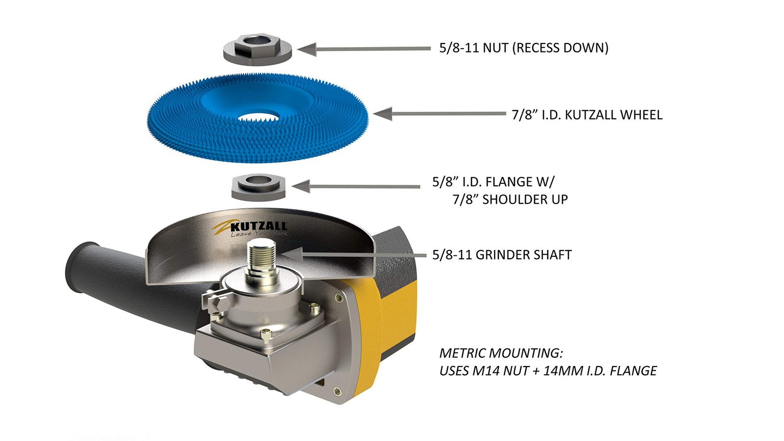 Tungsten Carbide Shaping Dish Angle Grinder Woodworking 41/2 Inch Bore 7/8 Inch