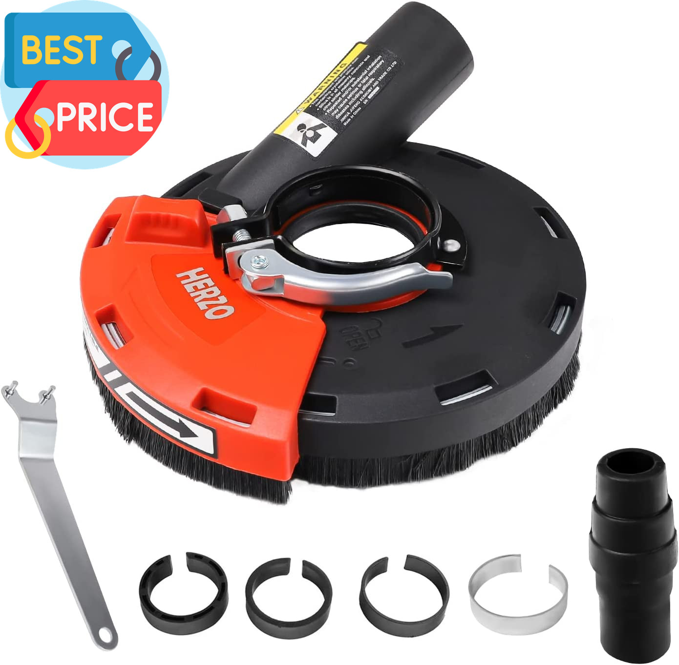 Dust Shroud for Angle Grinder 4/4.5/5 Inch Universal Surface Grinding Shroud (12