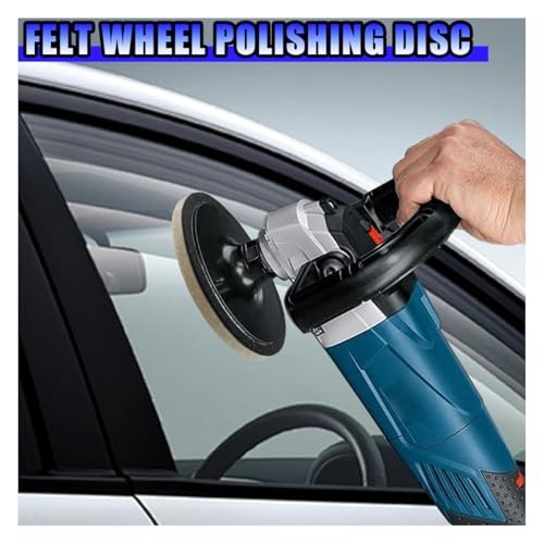 5PCS Car Glass Polishing Pads – 5″ Wool Felt Buffing Wheel Polishing Pad 5IN