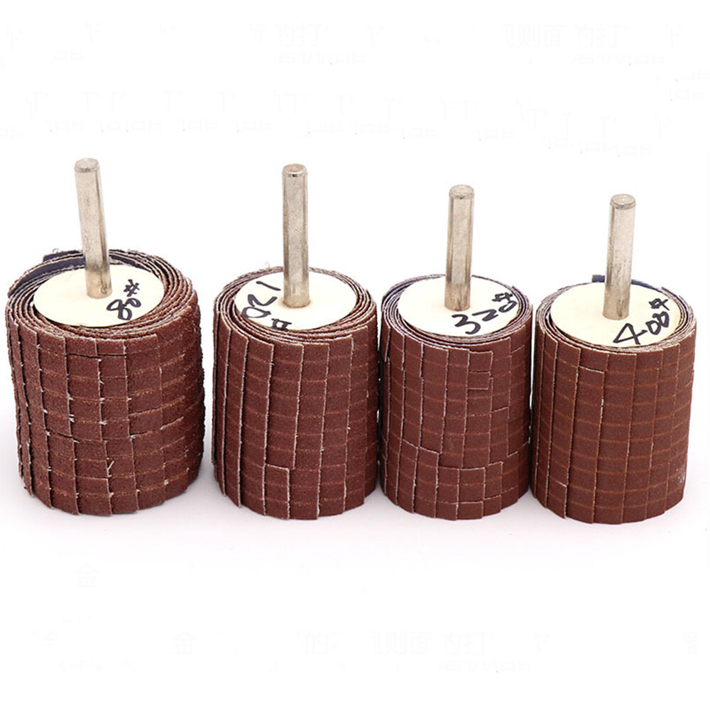 1/2/5pc 80-600 Grit Emery Cloth Flap Wheel Disc Sanding Abrasive 6mm Shank Drill