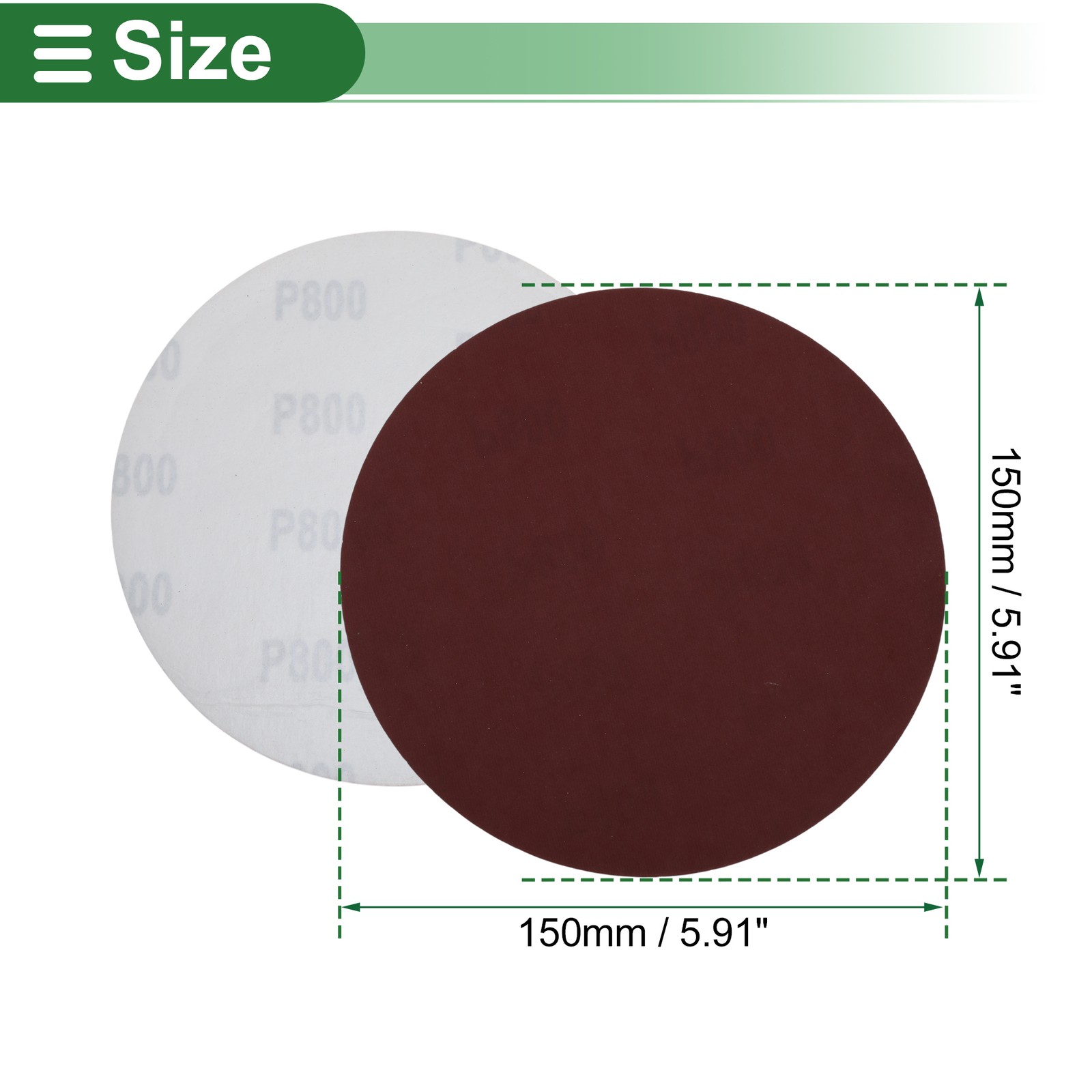 50 Pcs Sandpaper 800 Grit Hook and Loop Sanding Sheets Aluminum Oxide Red
