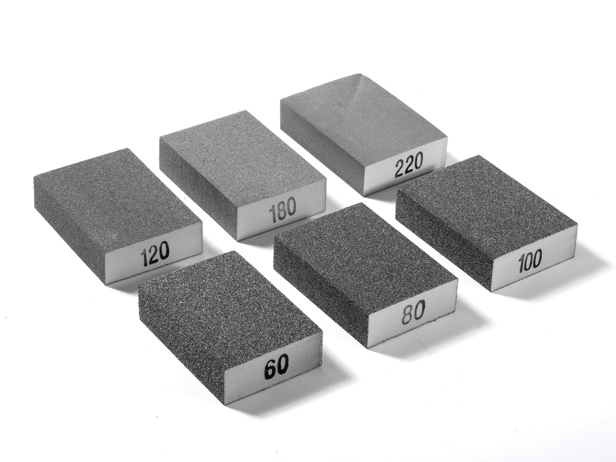 6 pcs Drywall Sanding Sponge Set Wet Dry Foam Sand Paper Blocks Pads 60-220 Grit