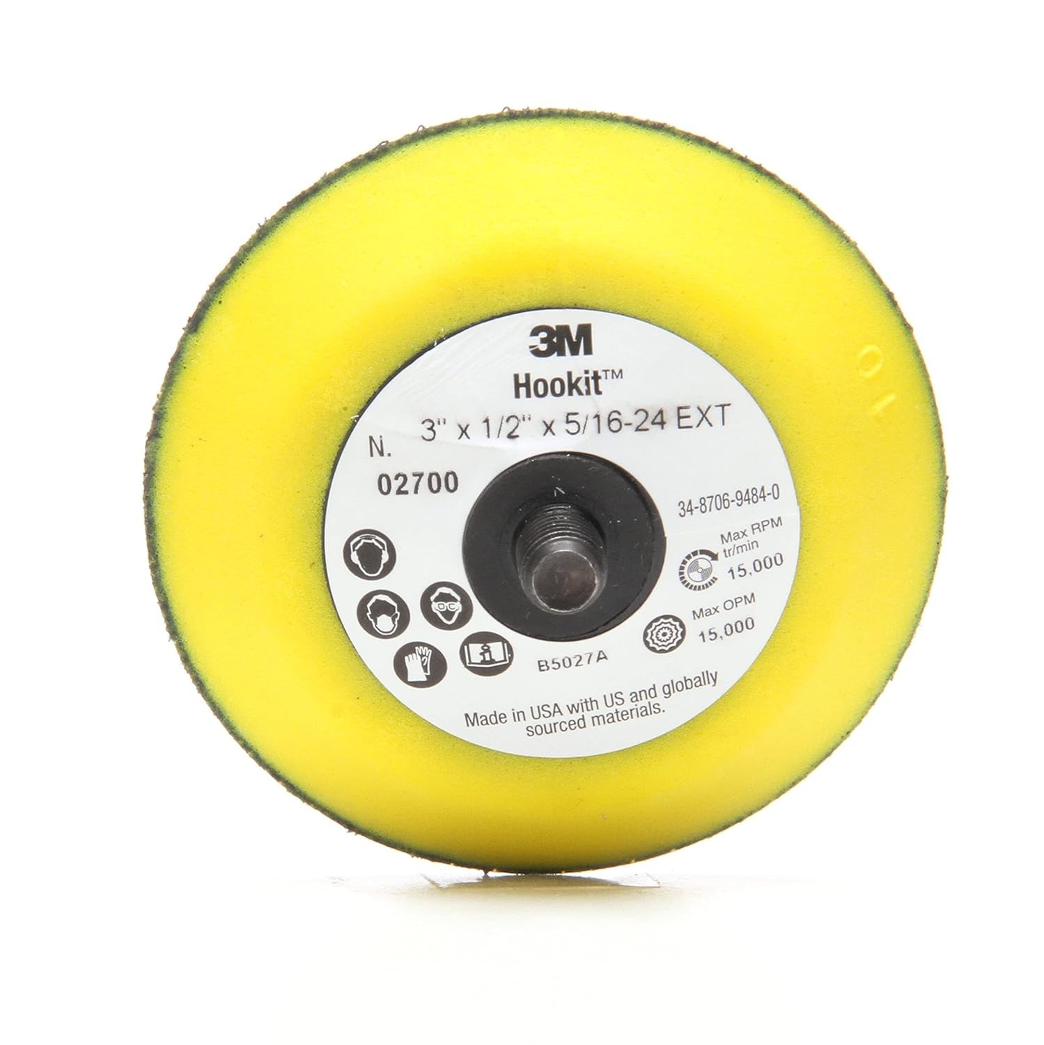Hookit Disc Pad – For Hook and Loop Discs – Use With Random Orbital Sanders, …