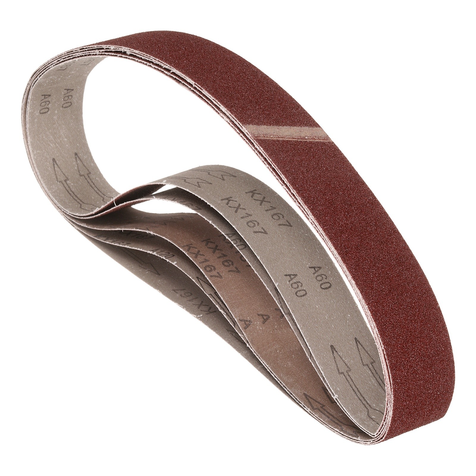 5 Pcs Sanding Belts 2 x 48 Inch 60 Grit Aluminum Oxide Abrasive Sandpaper