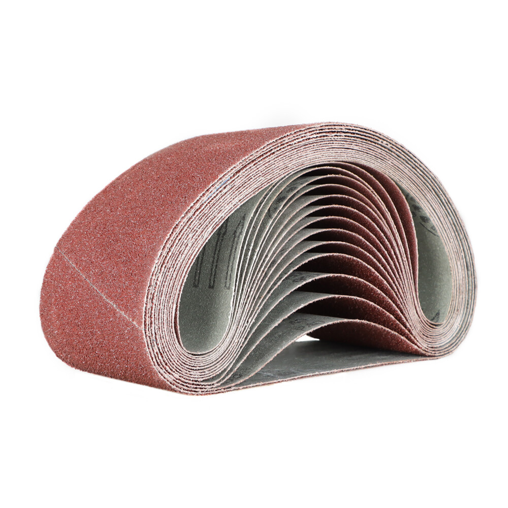 15x Grit Sander Abrasive Mix 4″ x 24″ Sanding Belts Aluminium Oxide 40/80/120