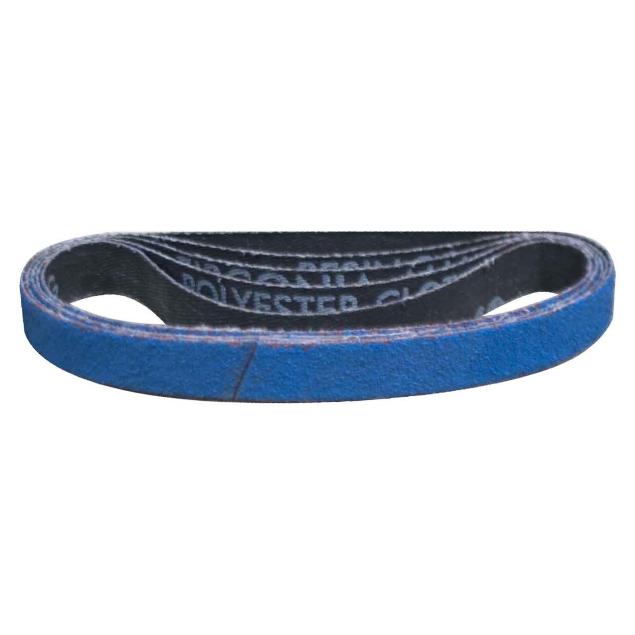Norton 78072728745 1/2×12 BlueFire R823P Coated ZA Cloth File Belt 60 Grit 50 pk