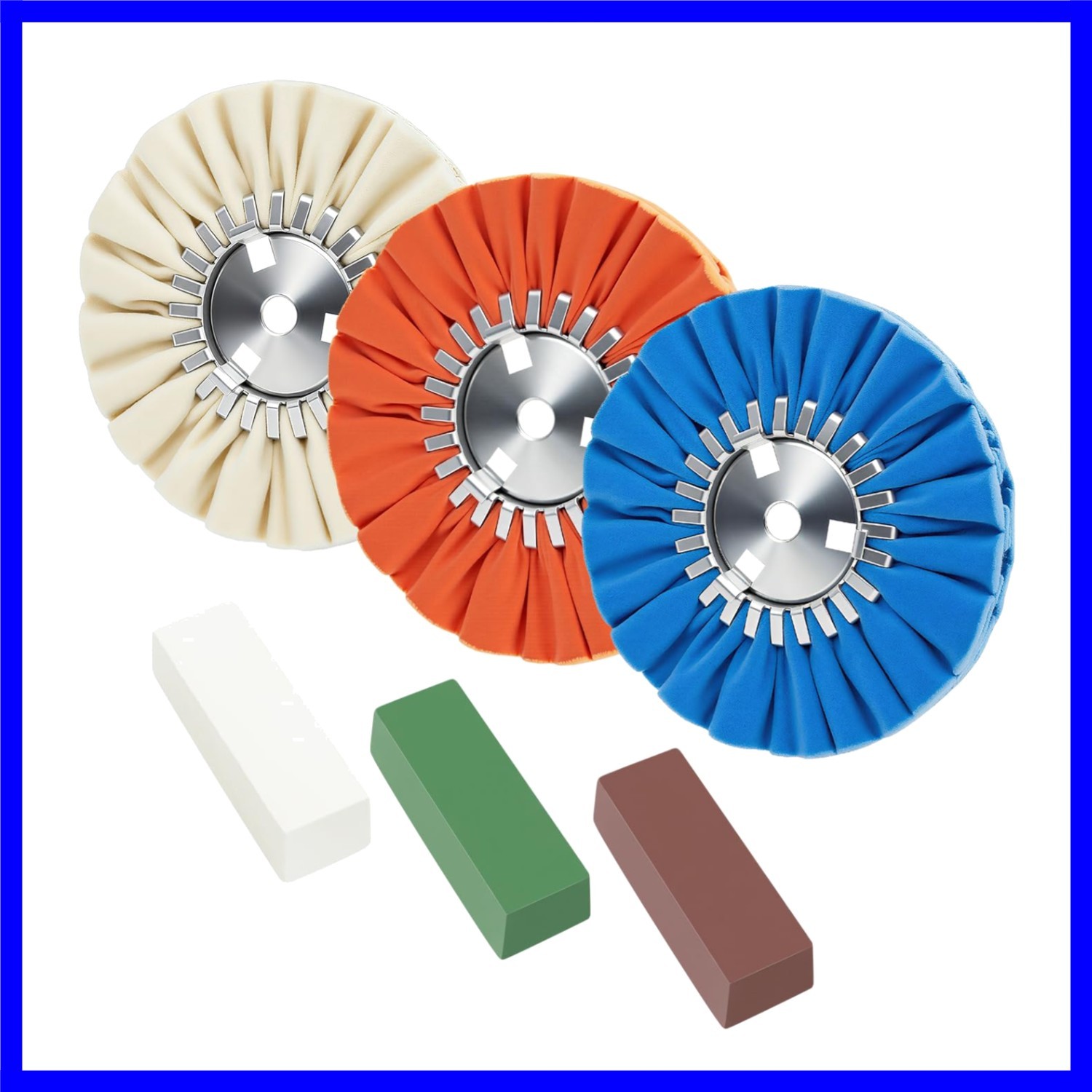 8 Airway Buffing Wheel Kit Polishing Wheel and Polishing Compound for Angle G…