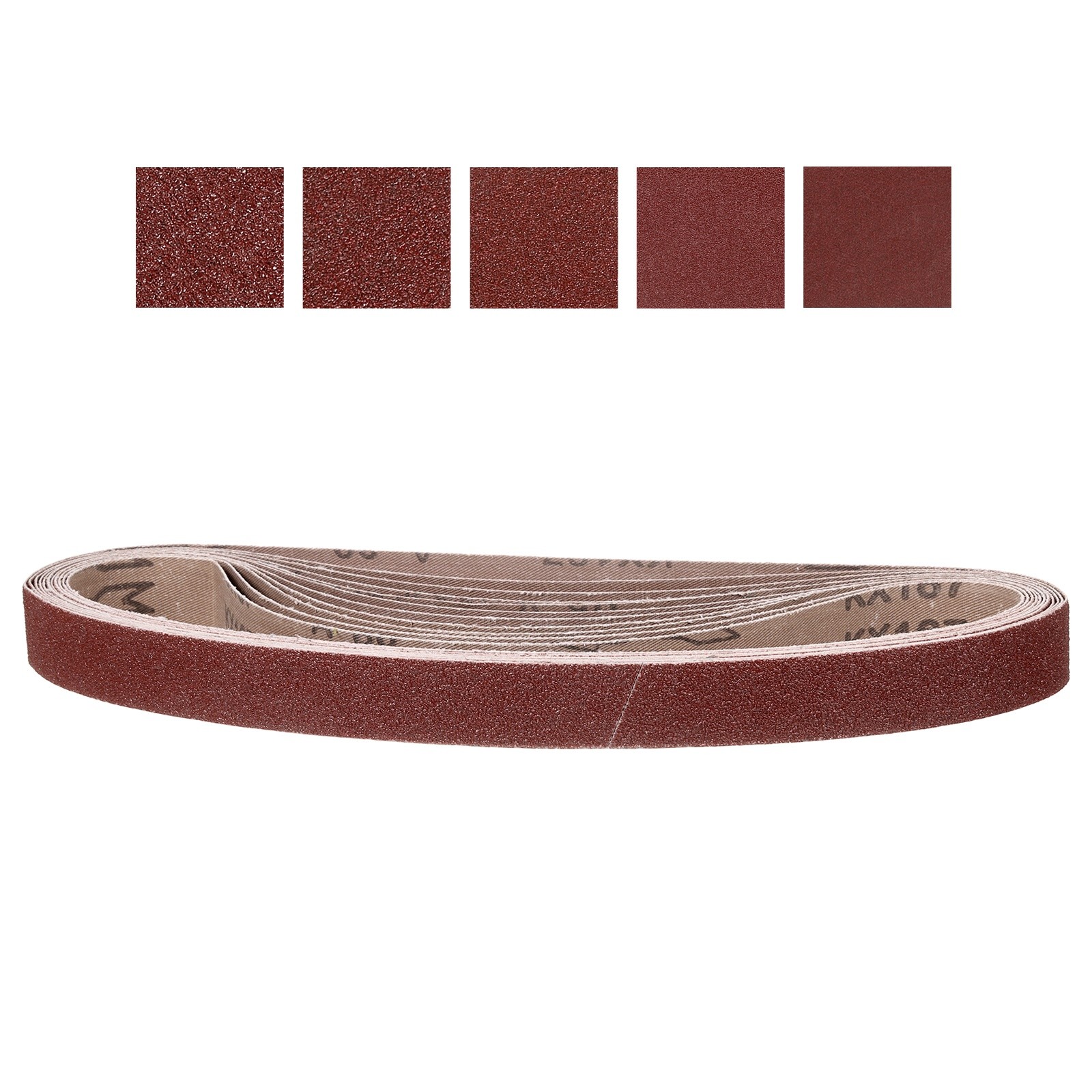 1 x 30 Inch Sanding Belt,10 Pcs 40/60/100/180/320 Grit Knife Sharpener Belts