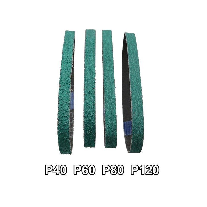 12 Pcs Z/A Abrasive Sanding Belt Mini Size 40# 60# 80# 120# for Knife Grinding