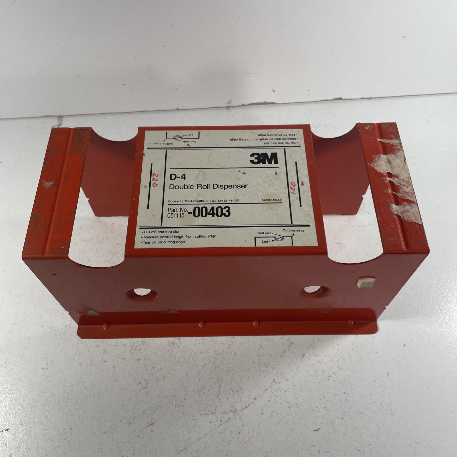 3M 00403 Sandpaper Disc Dispenser For 5″ Discs D-4 Double Roll Dispenser