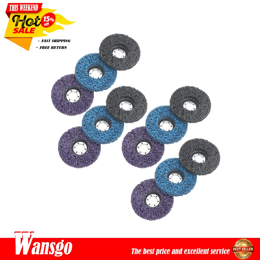 12 Pack: 4-1/2 x 7/8 Inch Diamond Grinding Discs Set 3 Colors for Angle Grinder