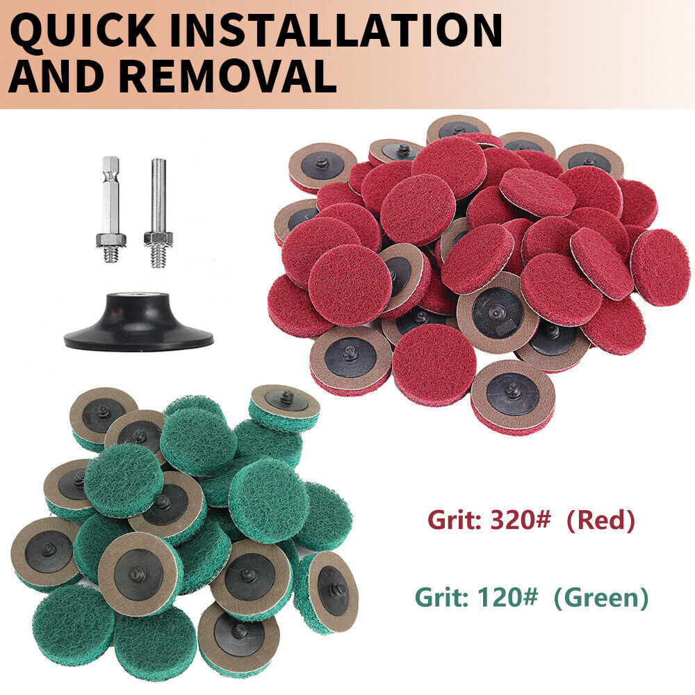 75mm 3 inch R-type Roll Lock Quick Change Discs Die Grinder Mini Sanding Pads