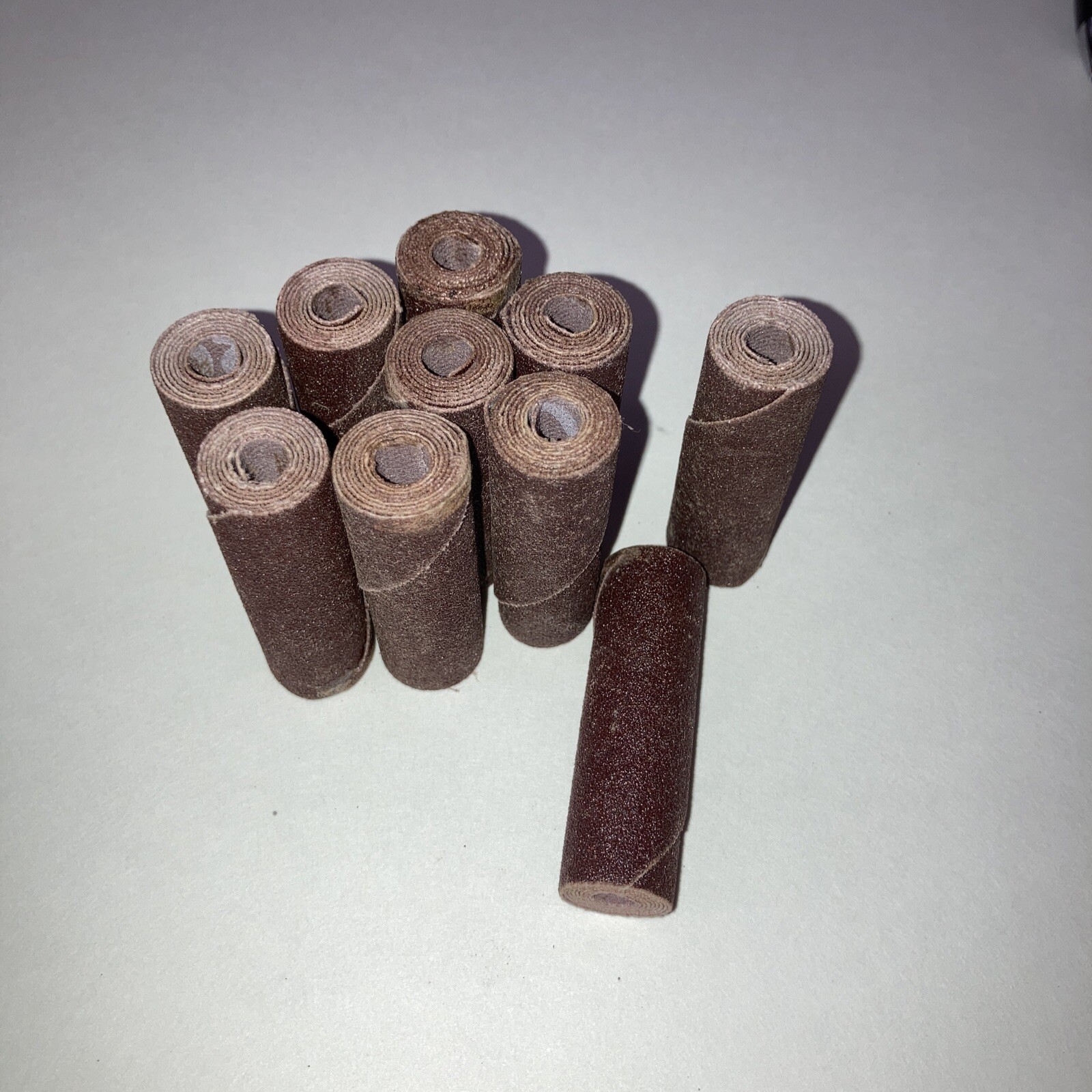3/8″ x 1/2”x 2″ Aluminum Oxide Abrasive Cartridge Roll, Straight 40g – 10 Pack