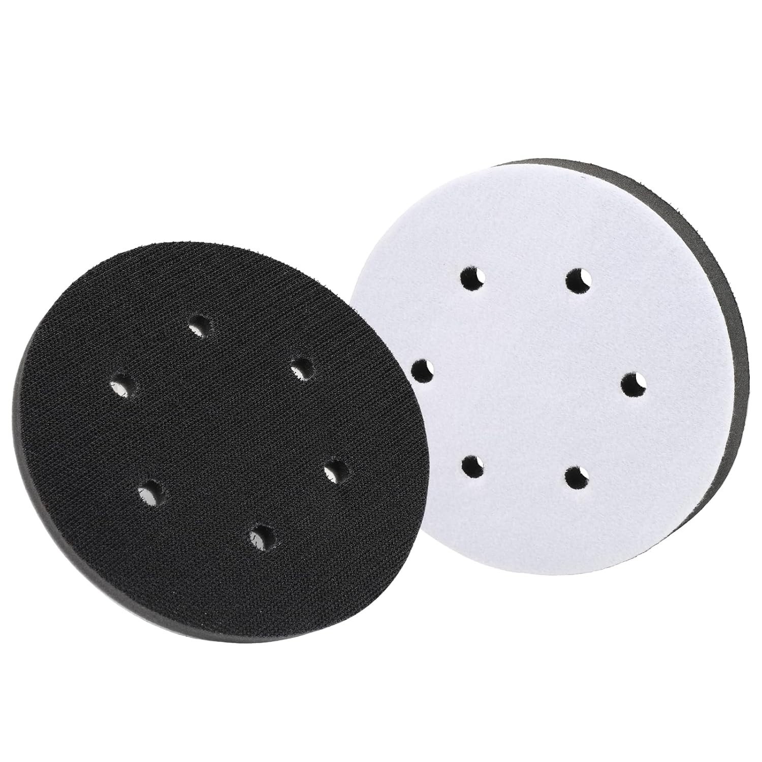Soft Density 6 Inch Foam Sanding Pads – 2 Pack for Even Pressure Distribution