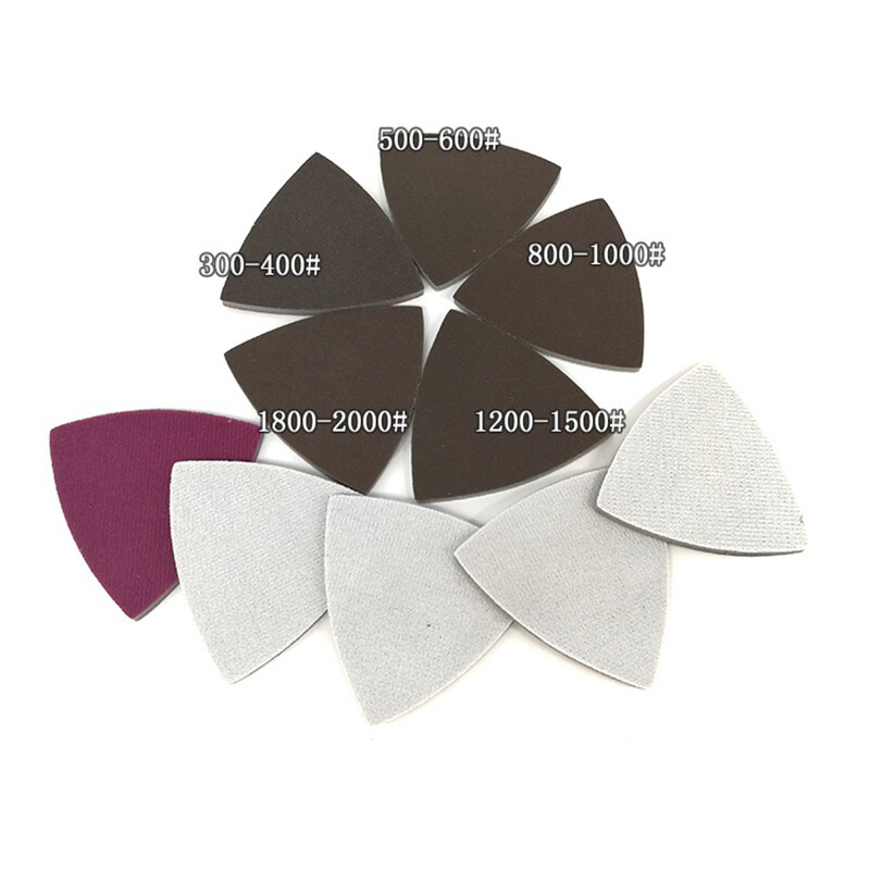 90mm Wet Dry Sponge Mouse Sanding Sheets Discs 300~2000 Grit Hook Loop Sandpaper