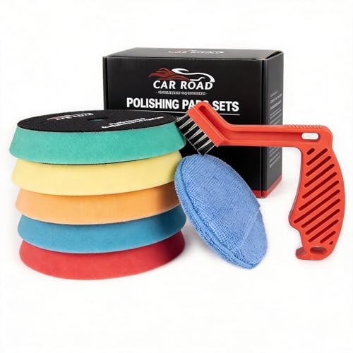 CARROAD 7pc 6.5 Inch Buffing Pads Kit – Heavy Cut to 7pc 6.5inch standard