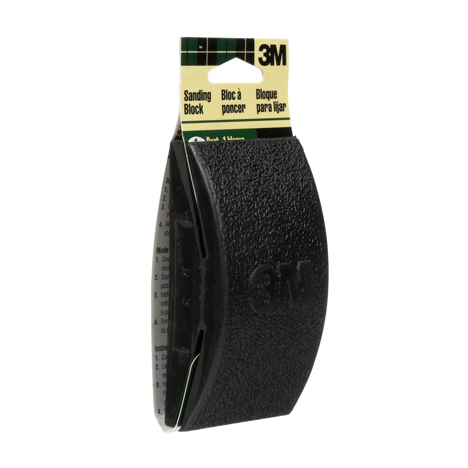Rubber Sanding Block, 2 5/8 in x 4 3/4 in x 1 1/4 in