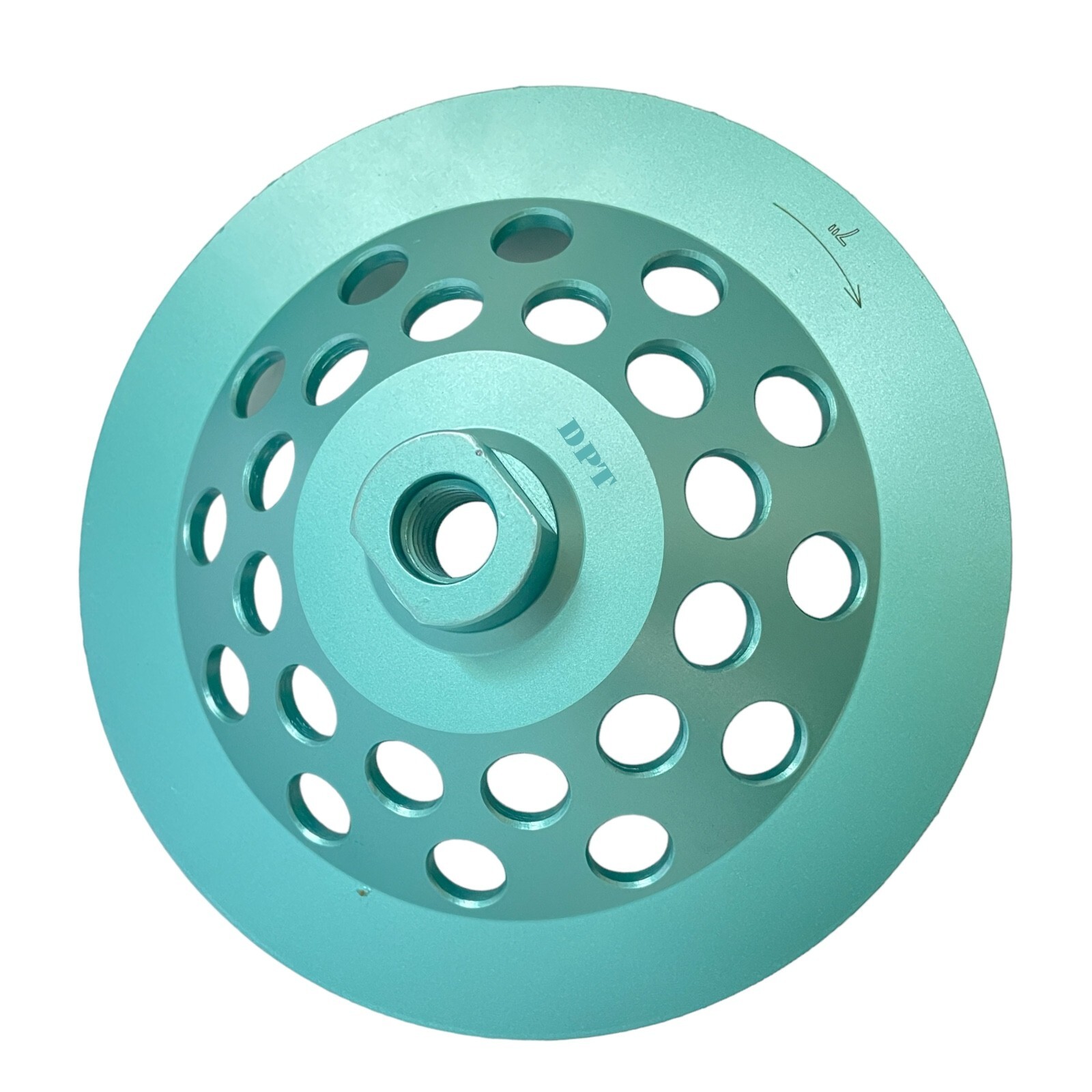 7″ Concrete Grinding Cup Double Row Wheels 28 Diamond Abrasive Seg 5/8″-11 Arbor