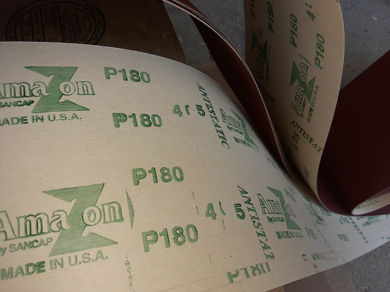 4 pcs 6″x307″ Sanding Belts P180 Grit Sander Abrasive Paper AMAZON SANCAP USA
