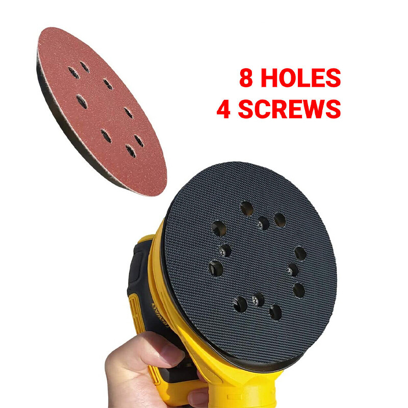 2x 5″ Orbital Sander Pads 8-Hole 4-Screw for Dewalt DWE6423/6423K, DWE6421/6421K