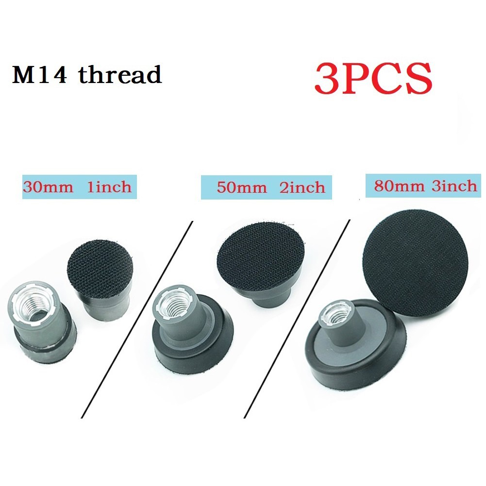 Long lasting Plate Backing Pads for Detail Polishing 123 Inch Pack of 3