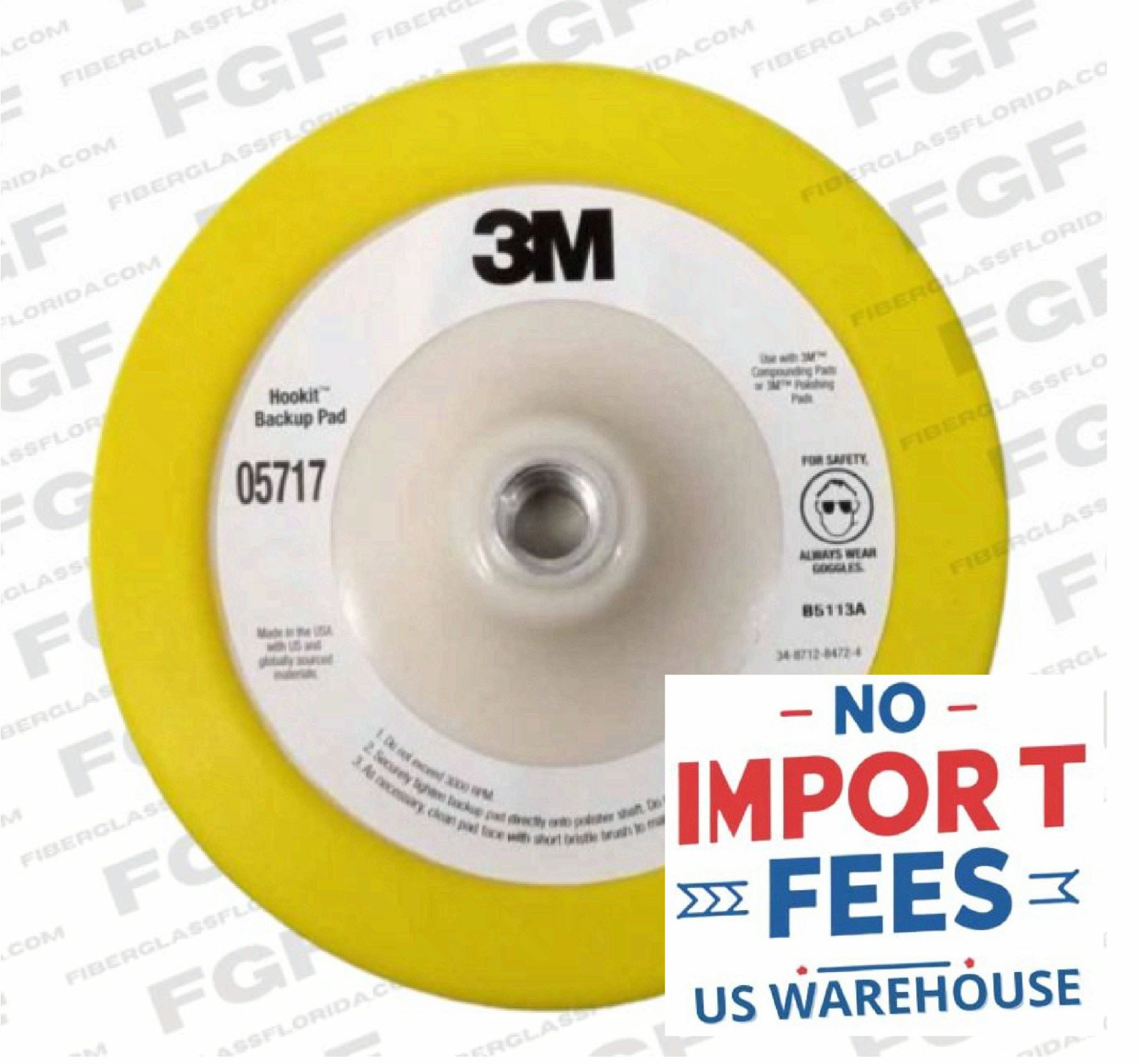 3M 05717 3M BACK-UP PAD HOOKIT 123M05717 FS