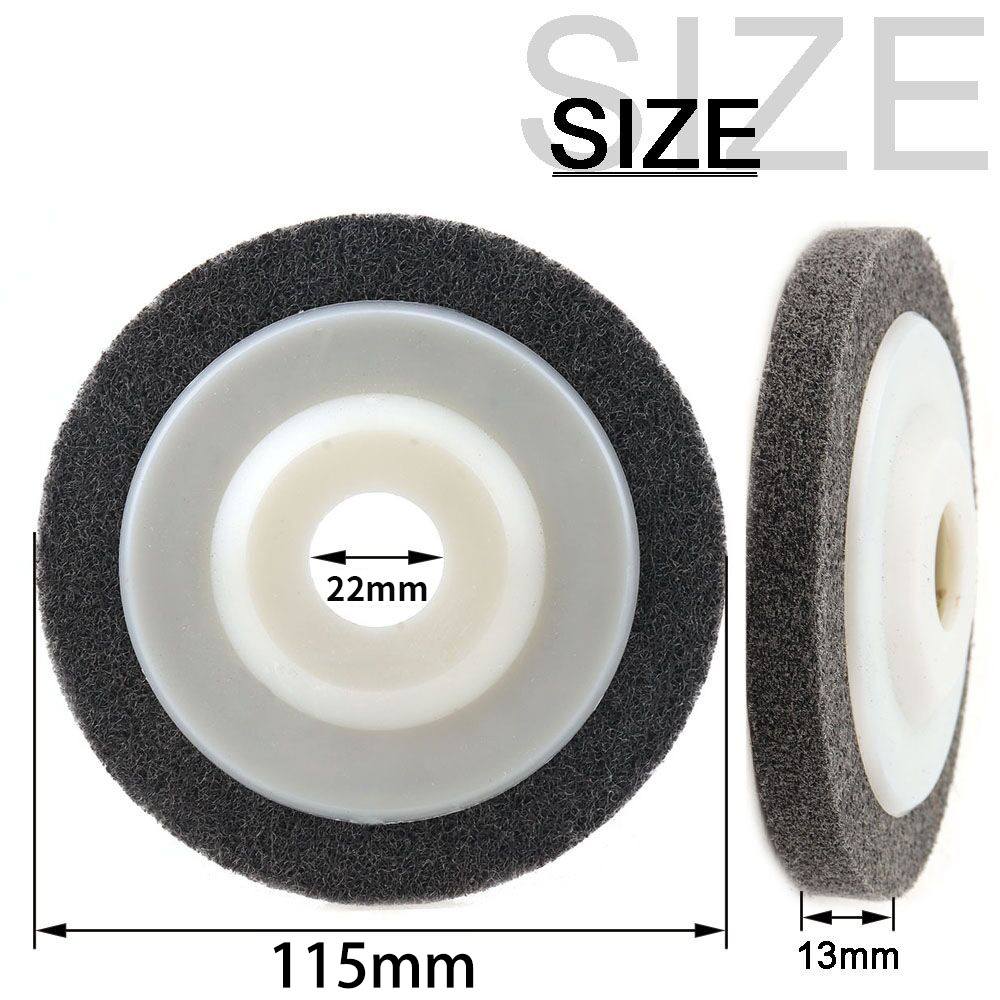 Nylon Fiber Polishing Wheel Non Woven Felt Polishing Pad Disc For Metal Marble