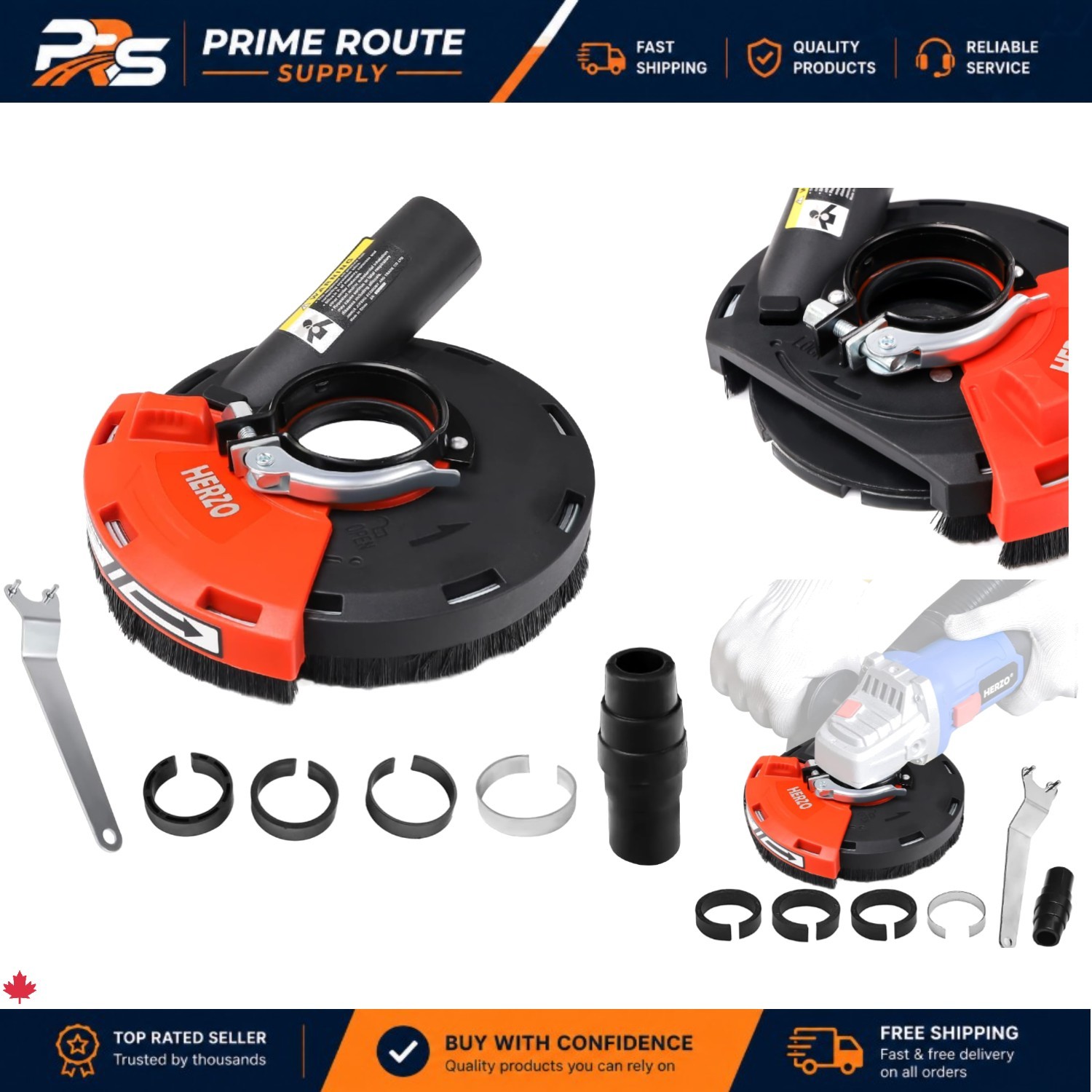 Compact Universal Grinding Dust Shroud for Angle Grinders – Hassle-Free Setup