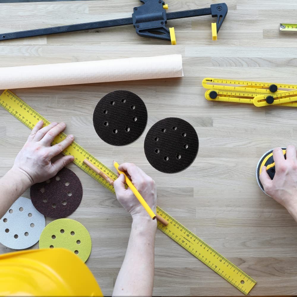 10 Pack 5-Inch Hook and Loop Foam Sanding Pads for Orbital Sanders – Super Fine