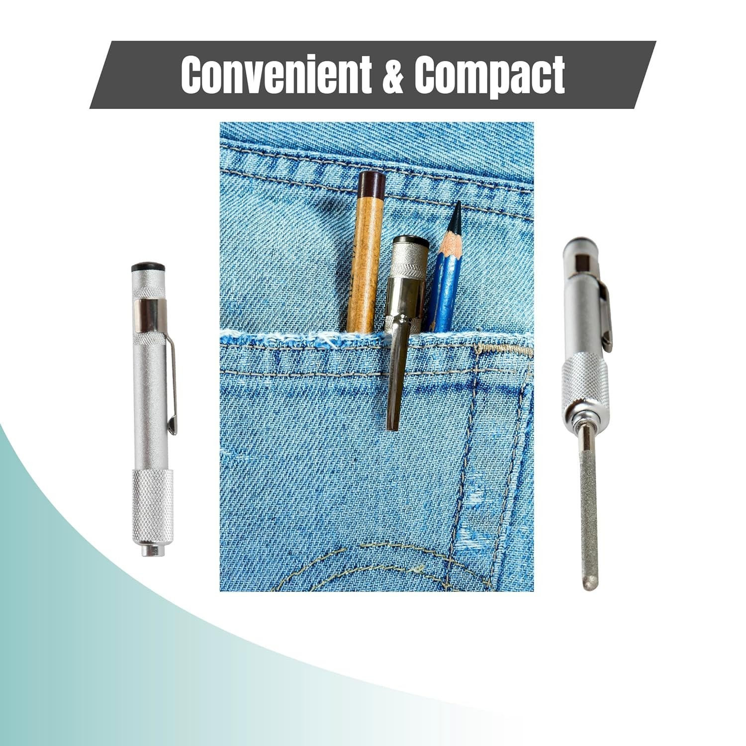 Crystal and Glass Repair File, Carbide Metal Diamond Grit Tool