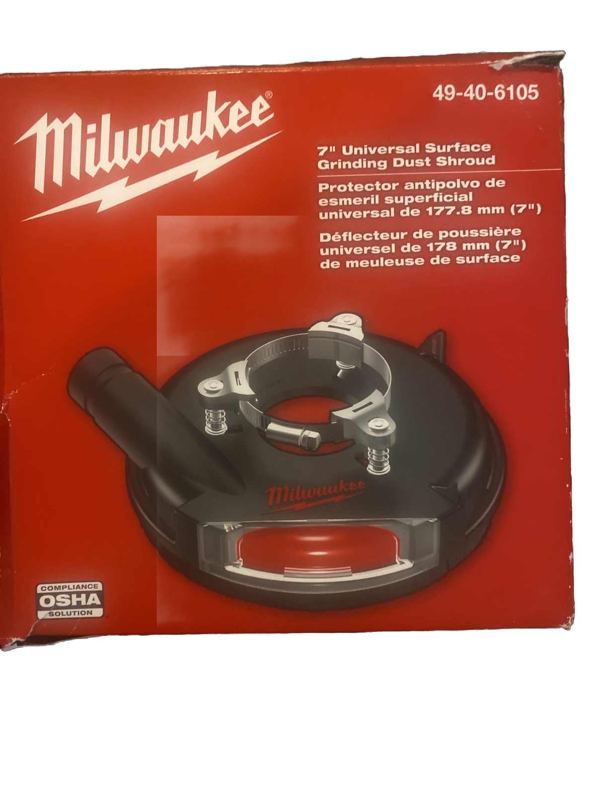 Milwaukee 49-40-6105 Universal Surface Grinding Dust Shroud New In Box