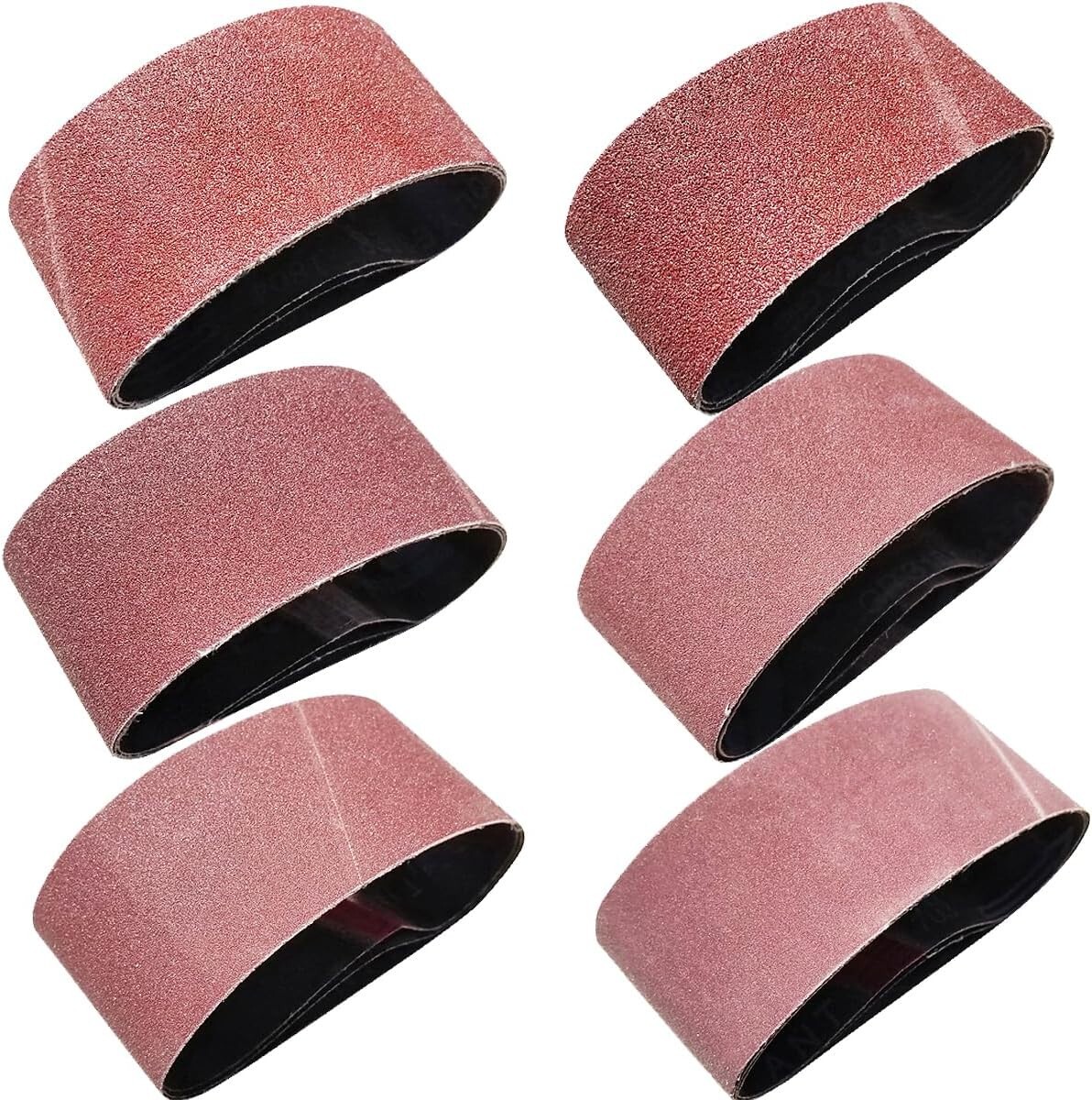 Sackorange 18 PCS 2-1/2 x 16 Inch Abrasive Sanding Belts – 3 Each of 60 80 12…