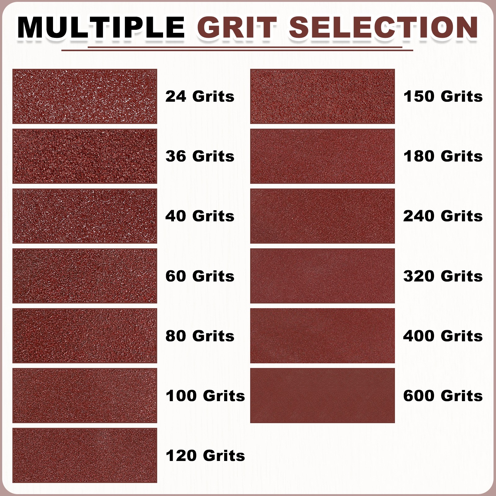 4 x 132 Inch Sanding Belts, 3 Pcs 80 Grit Aluminum Oxide Belt