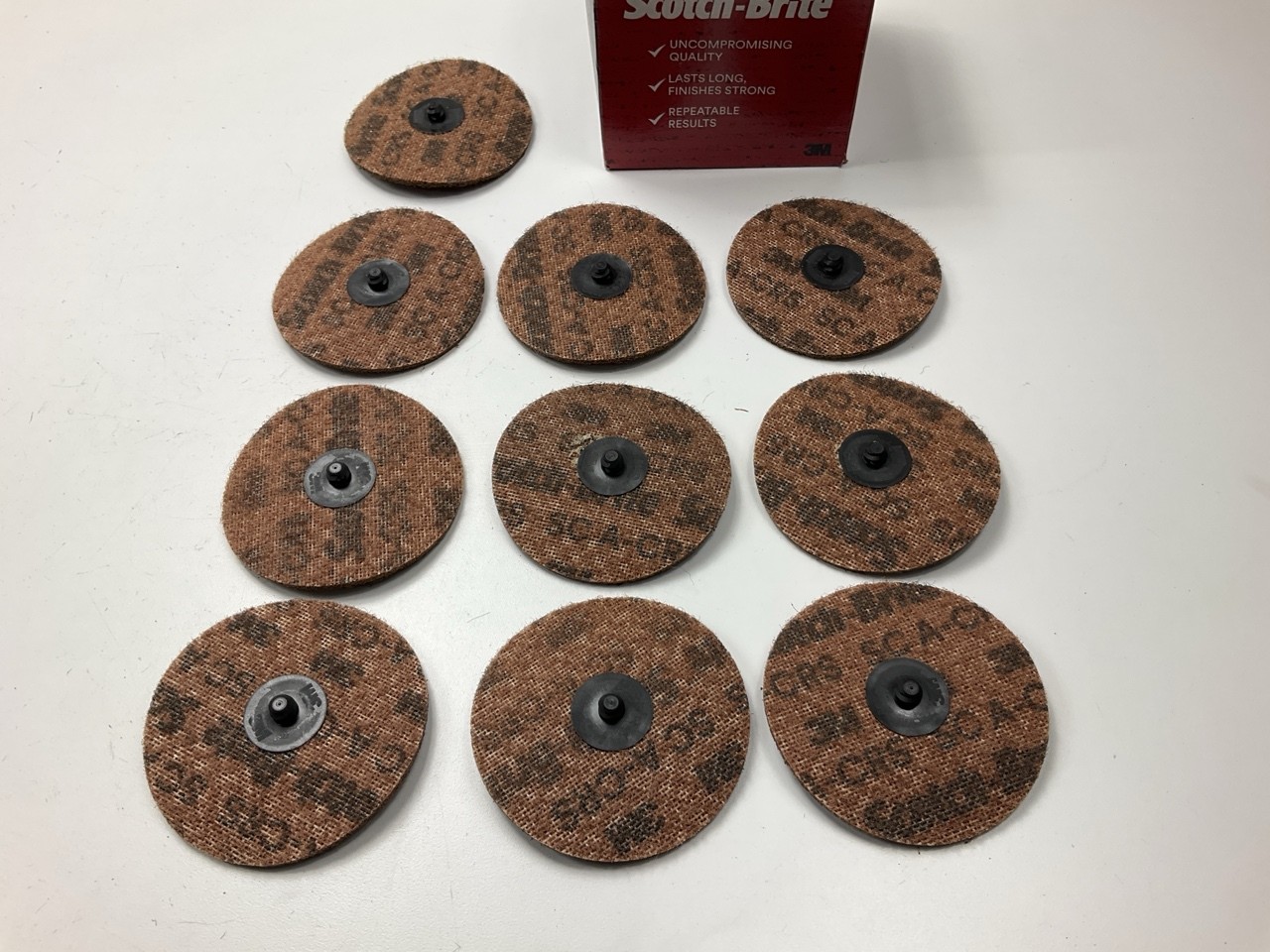 10 Pack – 3M 07482 Scotch-Brite Roloc Surface Conditioning Discs 4″ COARSE