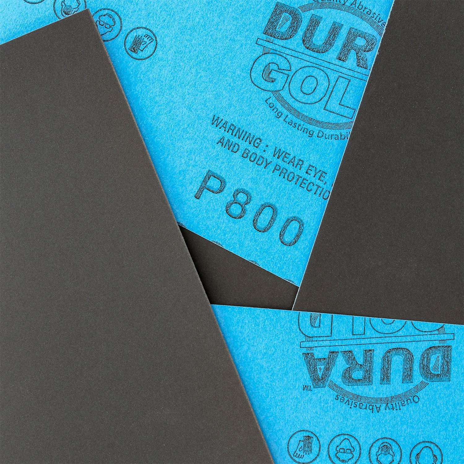 Dura-Gold Premium 800 Grit Wet or Dry Sandpaper 800-Grit, Reddish-brown