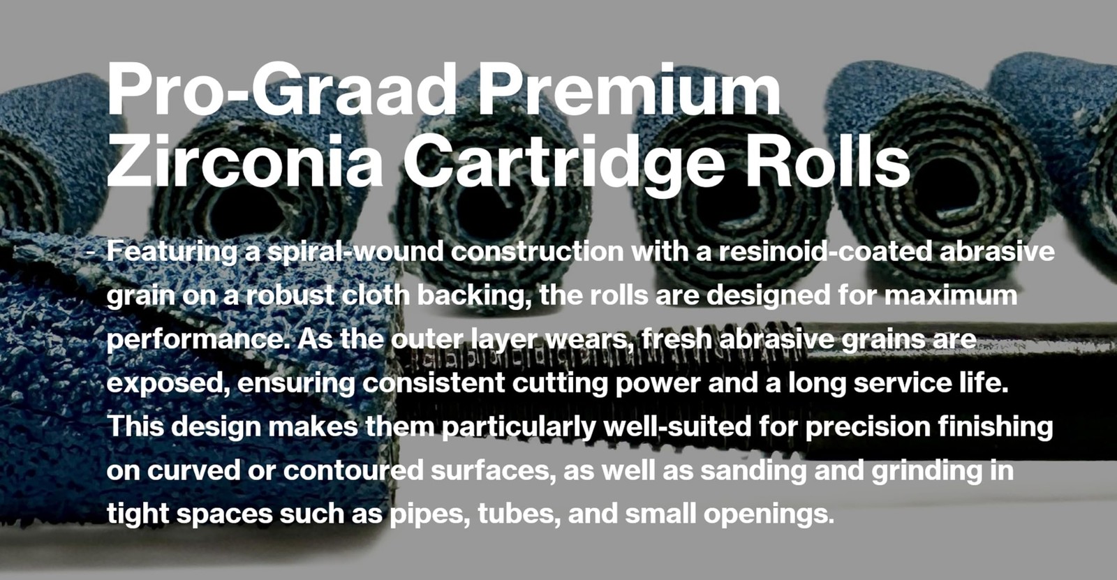 Pro-Graad 50 Piece Zirconia Abrasive Sanding Cartridge Spiral Roll Sander Kit,