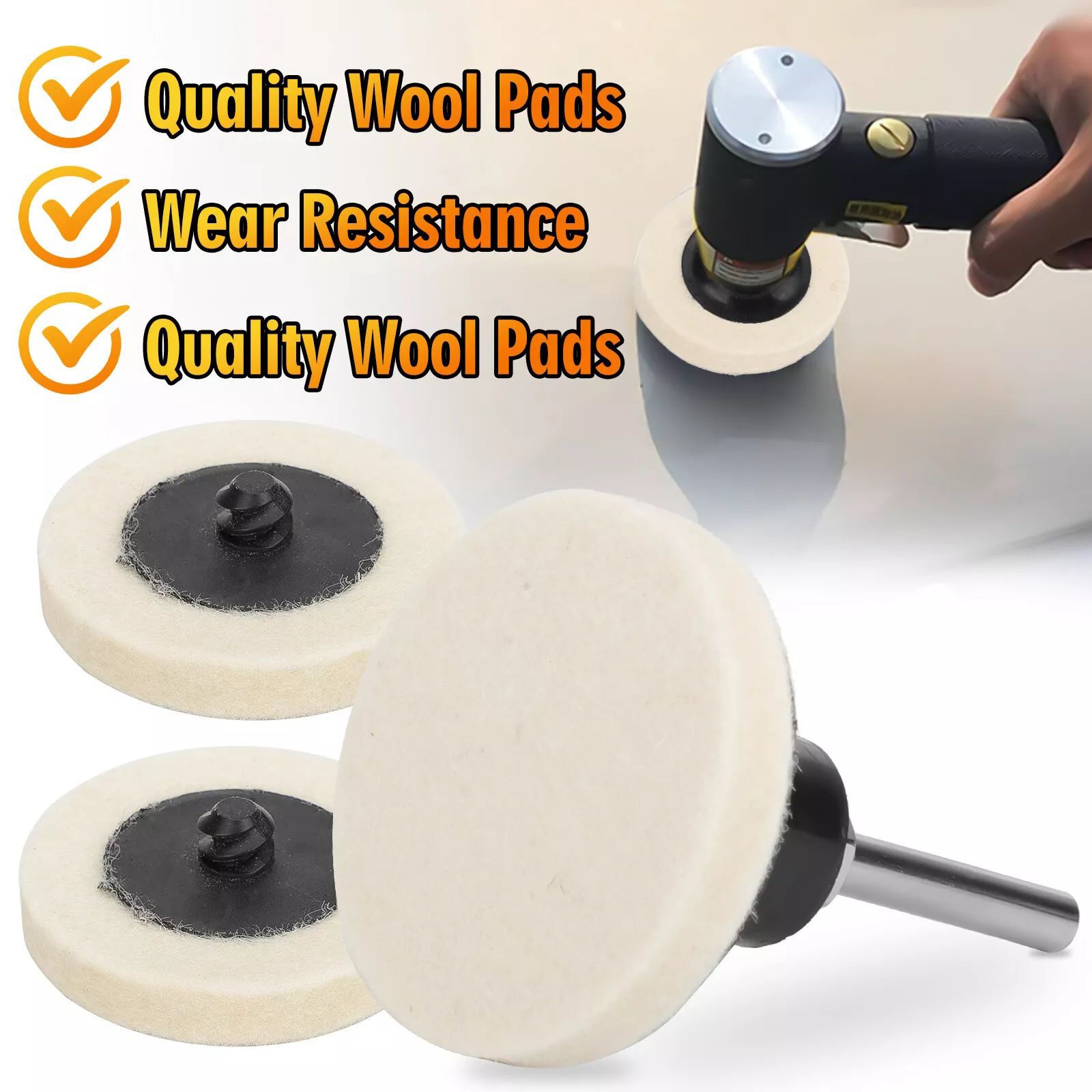 Fit a maximum speed of 30,000 RPM Polishing Buffing Pads 2 Inch Disc Pad Holder