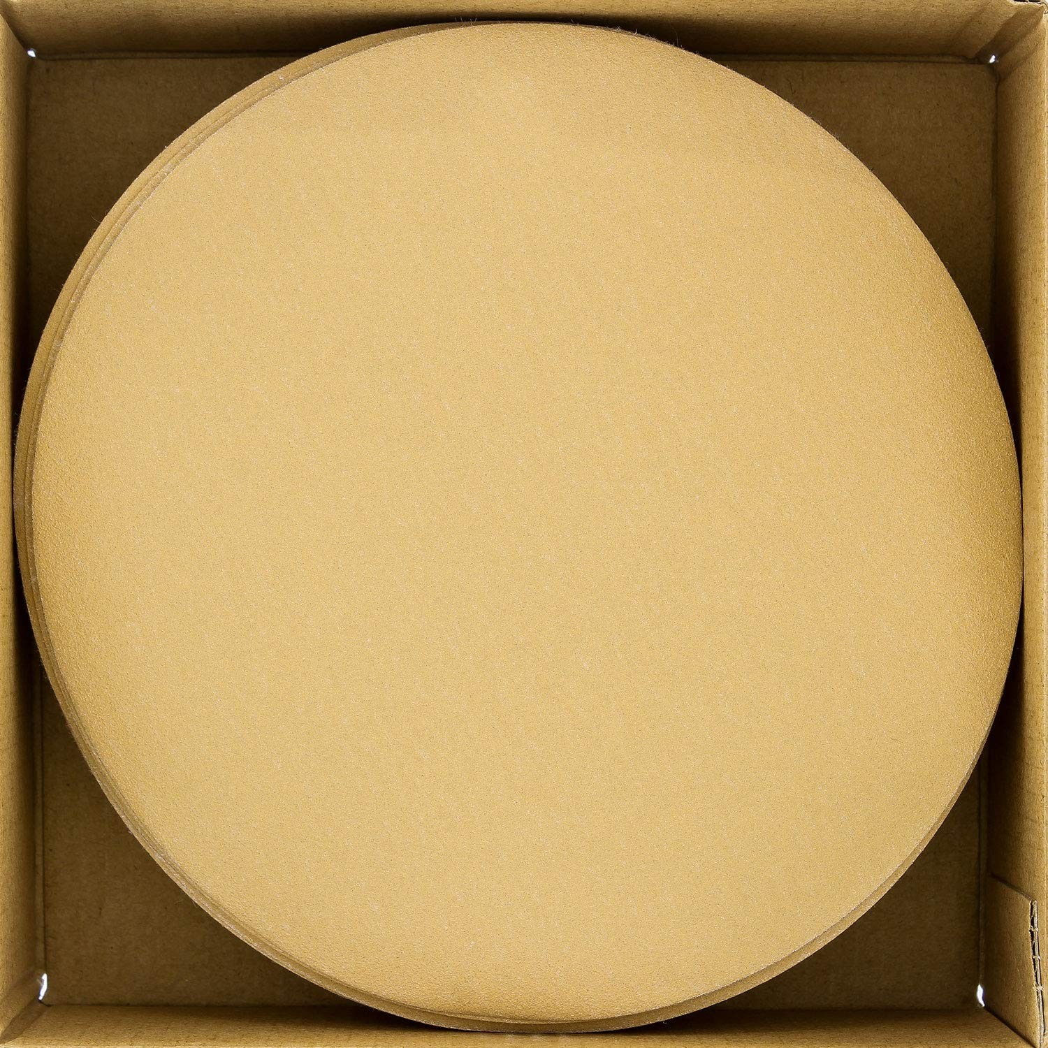 Premium 220 Grit 6″ Gold Sandpaper Discs, No Hole Pattern Dustless, Box of 50…