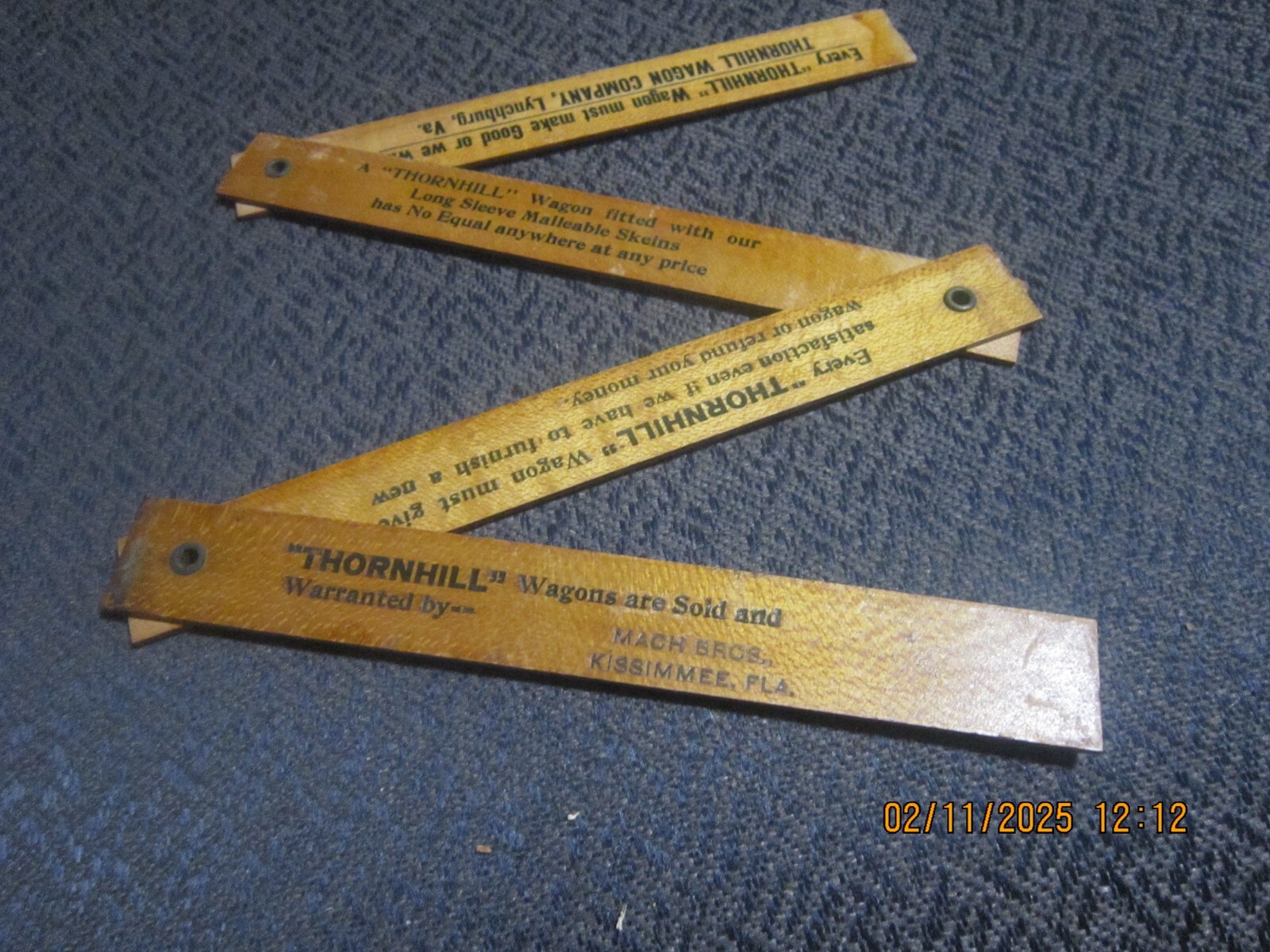 Vintage 24 Inch Folding Wooden Rule, Please Read Listing, No Returns