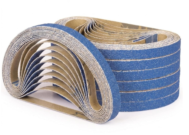 50/100PACK 3/8″x13″ Zirconia Blue Sanding Belts 40 Grit 10X330mm for Woodworking