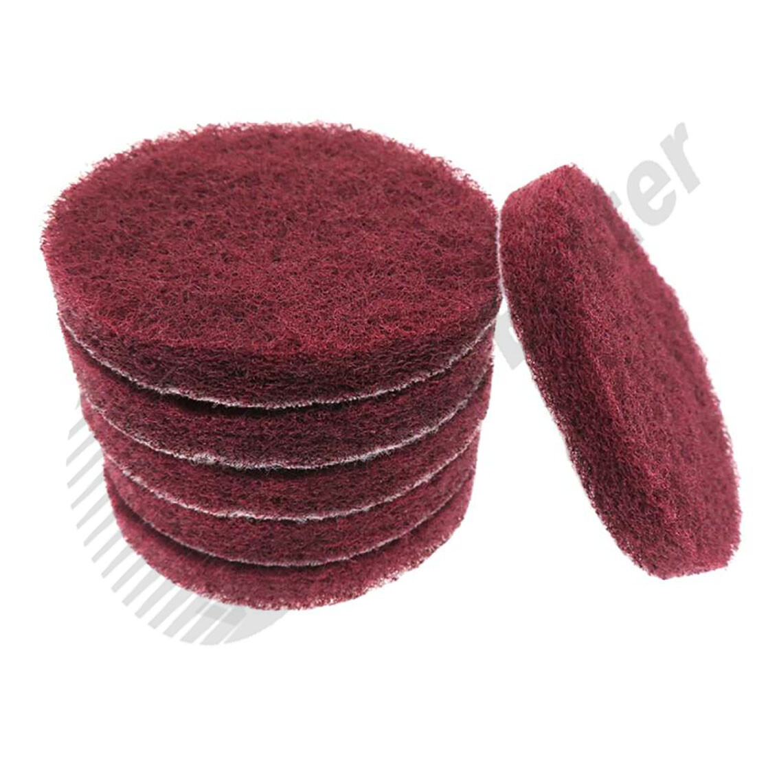 3″~7″ Nylon Fiber Scouring Pads Hook & Loop Abrasive Cleaning Pad 240~3000 Grit