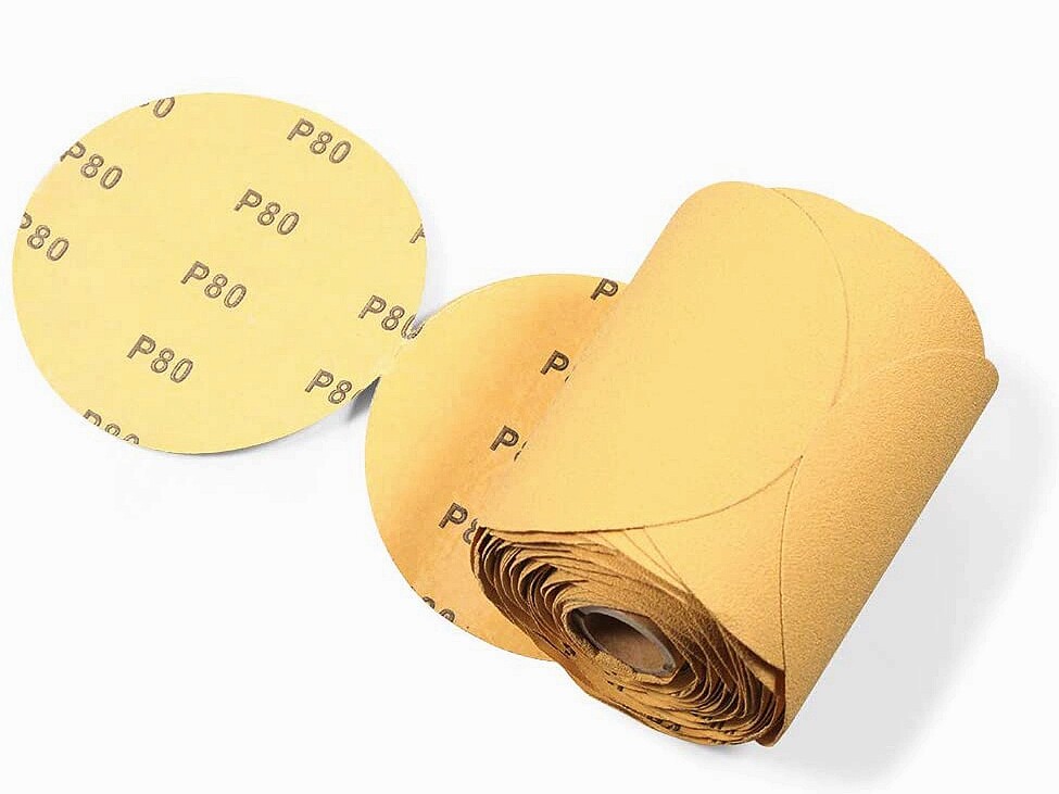 80 Grit 6 in PSA Sanding Disc Sticky Back Sandpaper 100 Roll Adhesive DA Sander